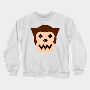 Monkey Troll Brown Crewneck Sweatshirt